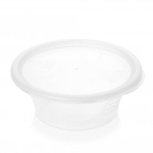 Picture of 8oz ROUND PLAST POT & LIDS SATCO 225PCS